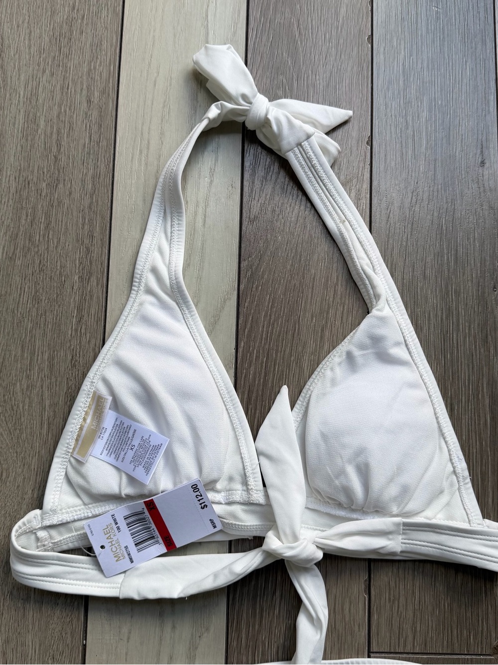 Michael Kors White Bikini Set with Ring Accent - Picture 4 of 4